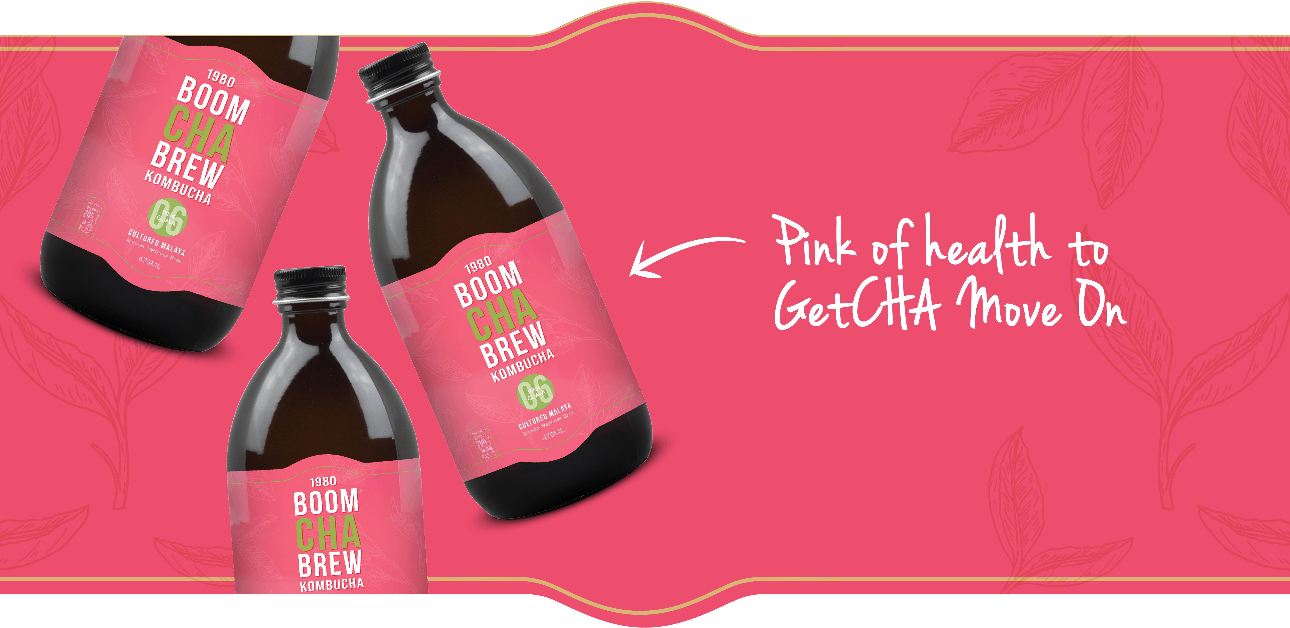 Kombucha Tea - Pink Guava